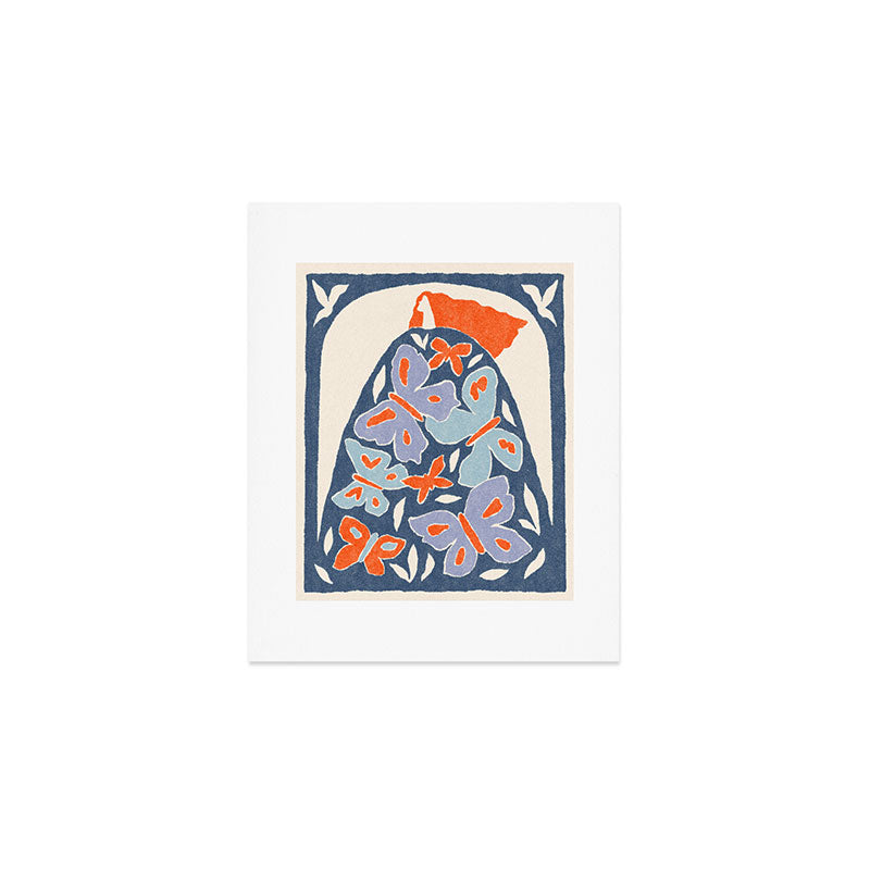 Butterfly Girl Art Print Gallery Image 1