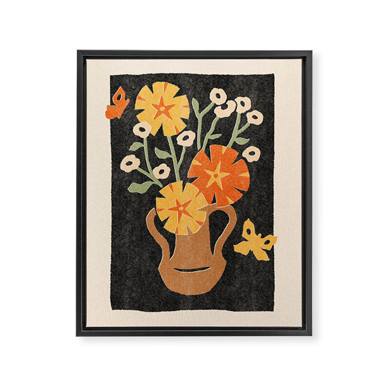 Butterfly Still Life Framed Canvas Print Gallery Image 6