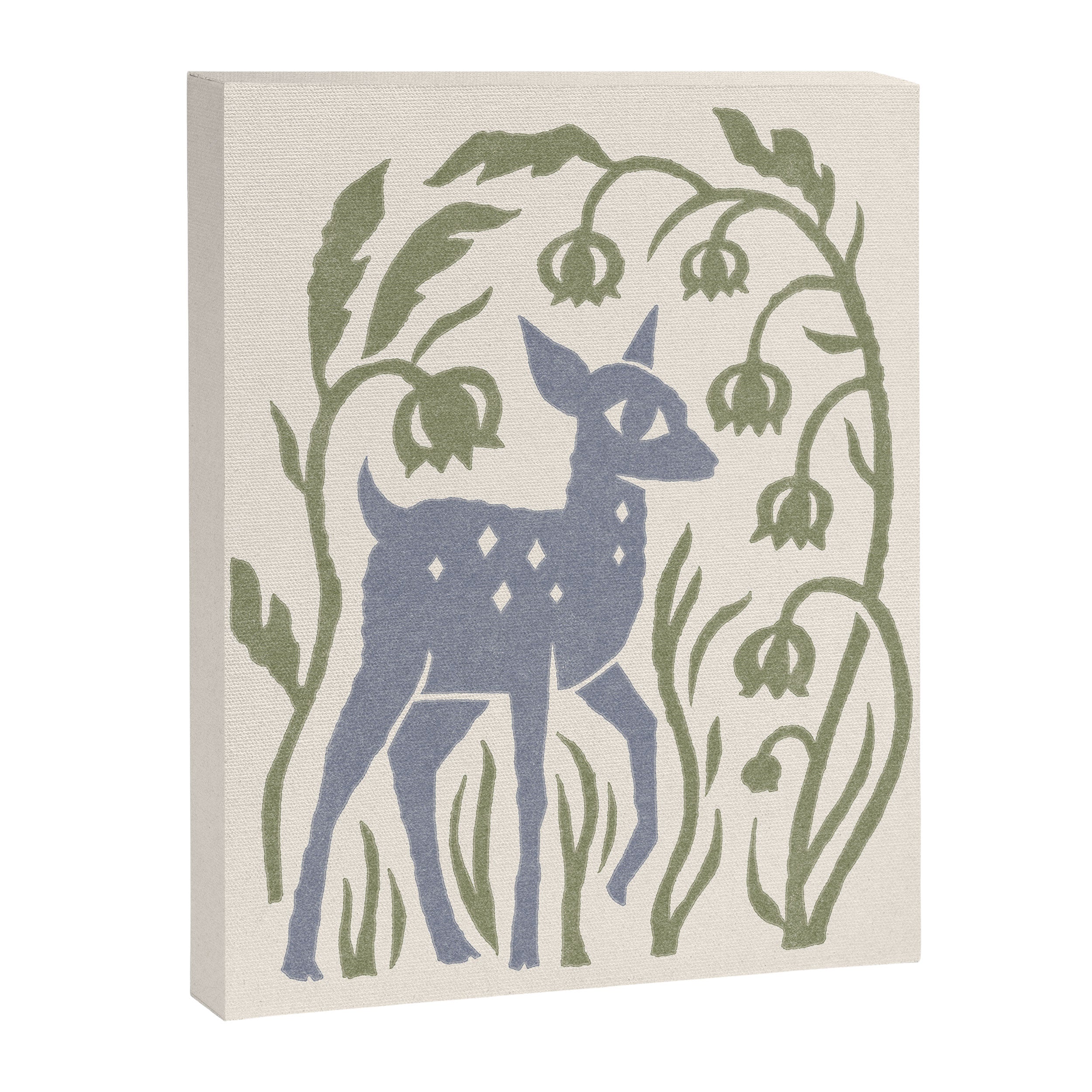 Deer in the Lillies Canvas Print Gallery Image 6