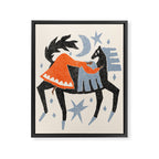 Midnight Cowgirl Framed Canvas Print Gallery Image 6