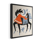 Midnight Cowgirl Framed Canvas Print Gallery Image 2