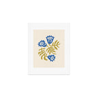 Simple Blue Flowers Art Print Gallery Image 1