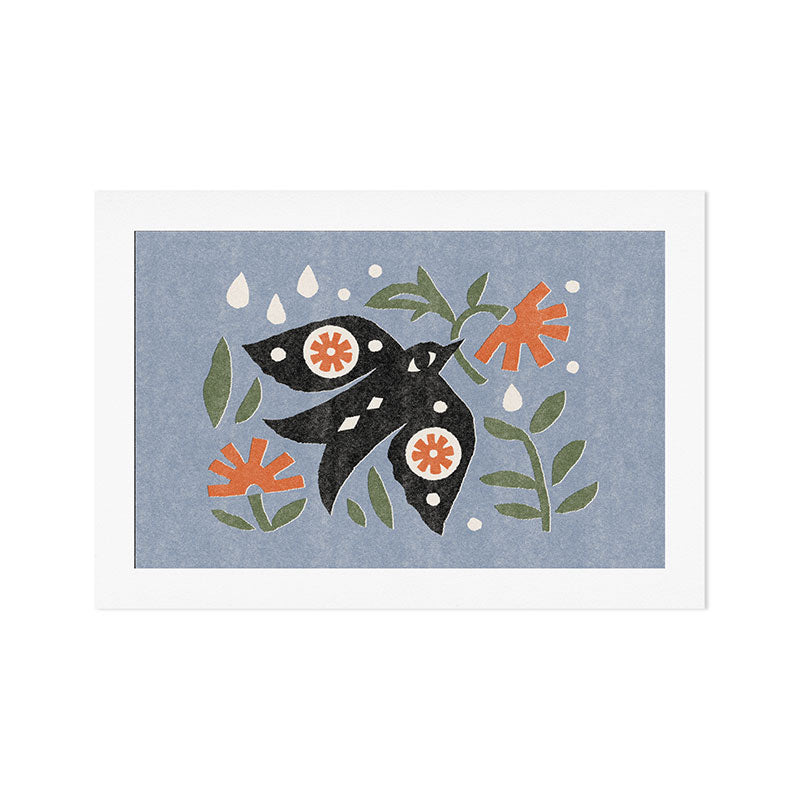 Swallow in Rain Art Print Gallery Image 1