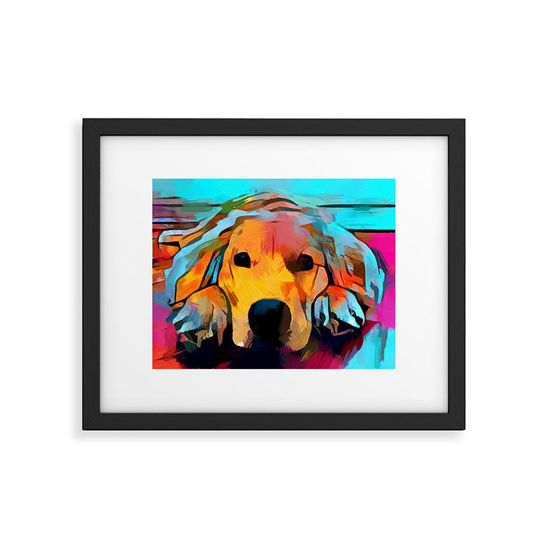 Golden Retriever 4 Framed Art Print Gallery Image 5