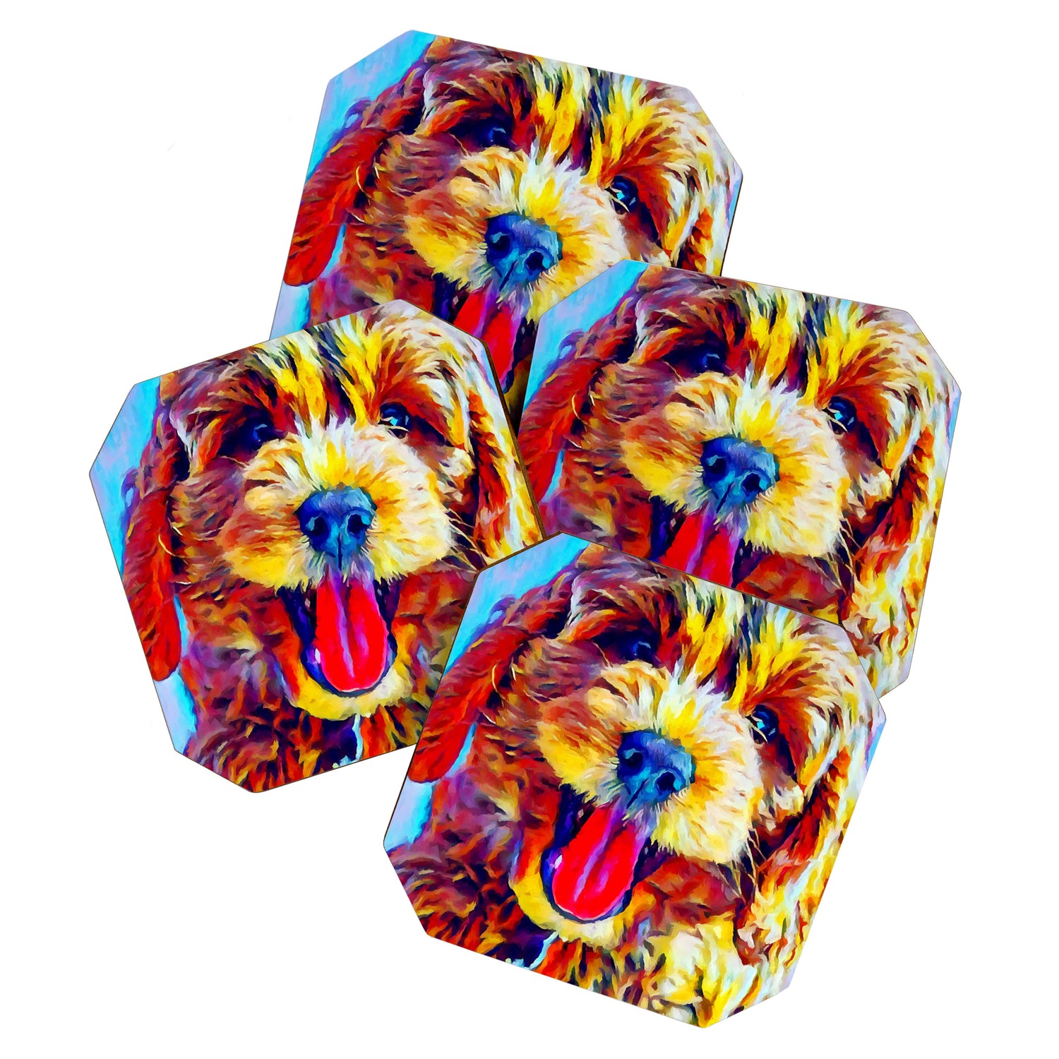 Goldendoodle 2 Coaster Gallery Image 1
