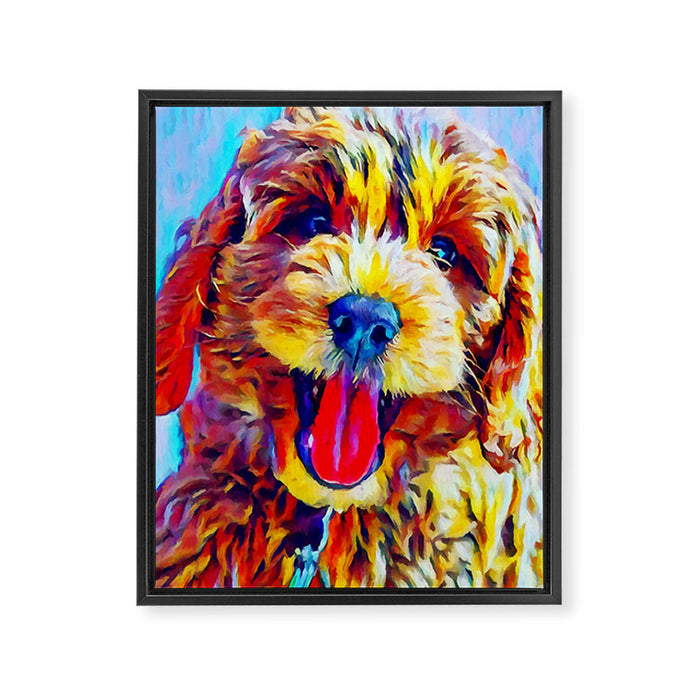 Goldendoodle 2 Framed Canvas Print Gallery Image 1