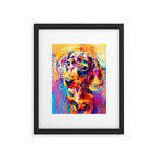 Mini Dachshund Framed Art Print Gallery Image 5