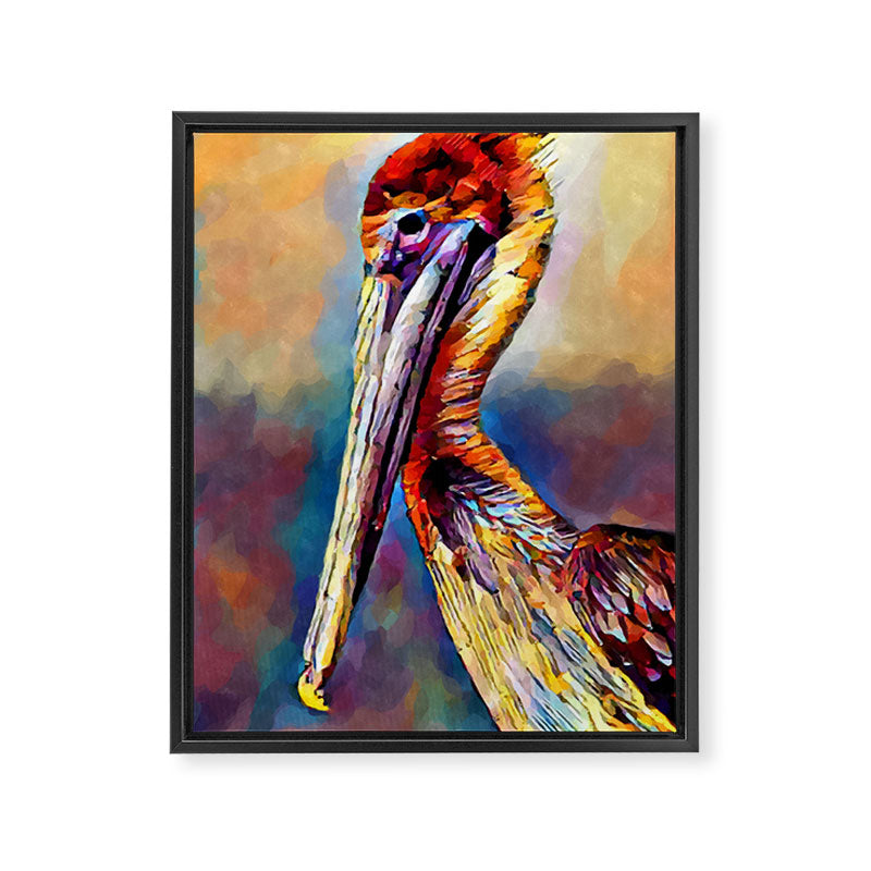 Pelican 3 Framed Canvas Print Gallery Image 6