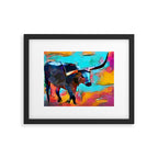 Texas Longhorn Framed Art Print Gallery Image 5