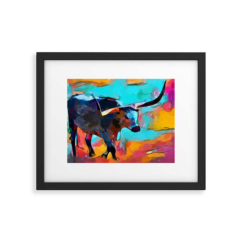 Texas Longhorn Framed Art Print Gallery Image 5