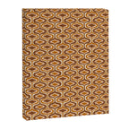 70s mod fabric repeat, orange and browns Canvas Print Gallery Image 6