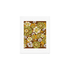 70s Retro Flower Power boho pattern Art Print Gallery Image 1