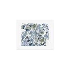 Blue vintage chinoiserie flora Art Print Gallery Image 1