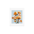 California poppies, Spring flowers warm colors, Art Print Gallery Image 1