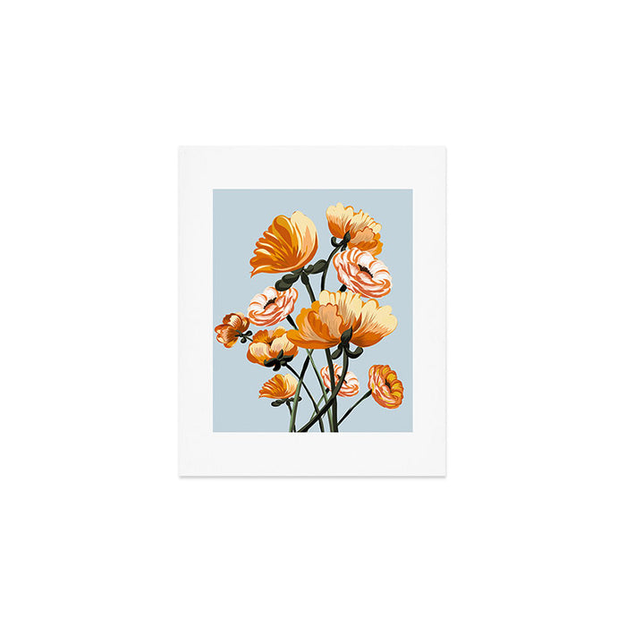 California poppies, Spring flowers warm colors, Art Print Gallery Image 1