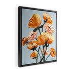 California poppies, Spring flowers warm colors, Framed Canvas Print Gallery Image 2
