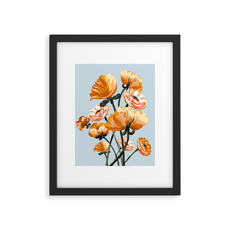 California poppies, Spring flowers warm colors, Framed Art Print Gallery Image 6