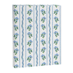 Hydrangea blue and white stripes coastal style Canvas Print Gallery Image 8