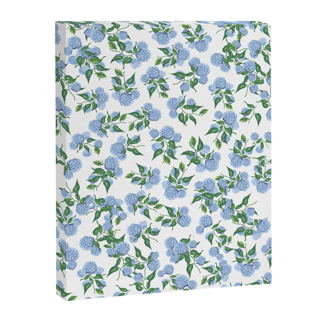 Hydrangea blue flowers, botanicals, blue and white floral Canvas Print Gallery Image 6