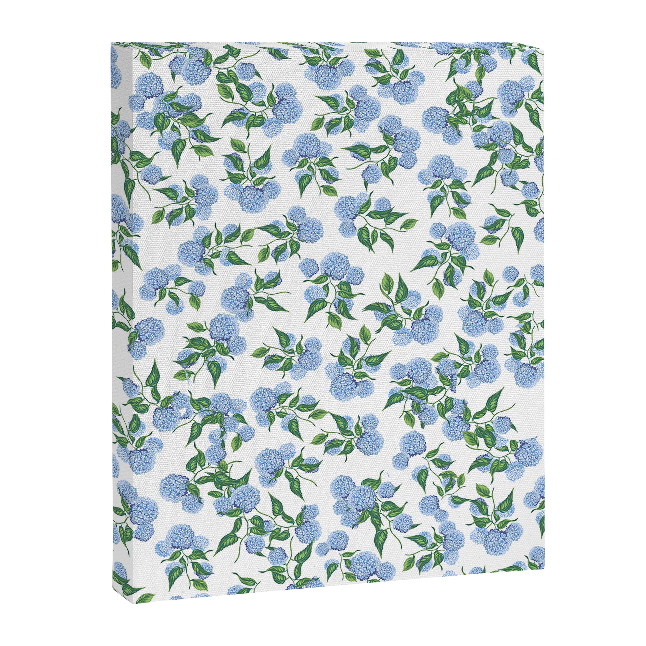 Hydrangea blue flowers, botanicals, blue and white floral Canvas Print Gallery Image 6