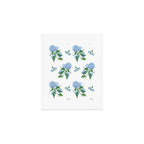 Hydrangeas blue and white - Jumbo Art Print Gallery Image 1