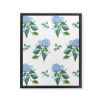 Hydrangeas blue and white - Jumbo Framed Canvas Print Gallery Image 8