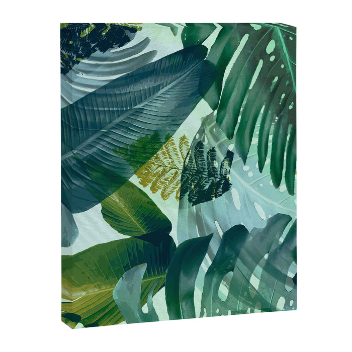 Jungles greens, banana leaf, tropical, Hawaii decor Canvas Print Gallery Image 1