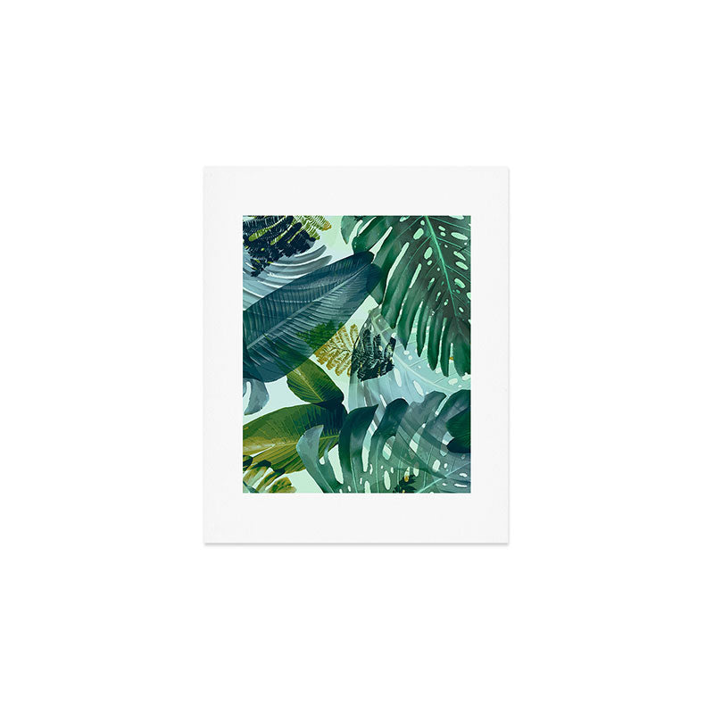 Jungles greens, banana leaf, tropical, Hawaii decor Art Print Gallery Image 1