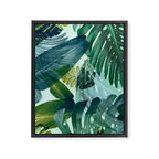 Jungles greens, banana leaf, tropical, Hawaii decor Framed Canvas Print Gallery Image 8