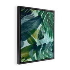 Jungles greens, banana leaf, tropical, Hawaii decor Framed Canvas Print Gallery Image 2