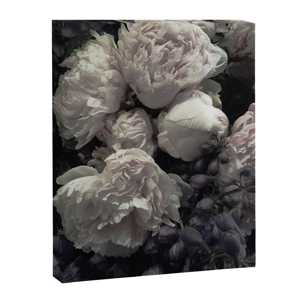 Peonies pale pink and white floral bunch Canvas Print Gallery Image 6