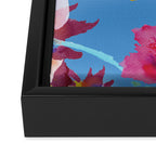 Poppies floral pinks Framed Canvas Print Gallery Image 3