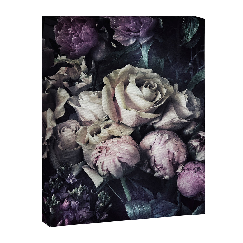Roses peonies vintage style old masters flowers blooms Canvas Print Gallery Image 6