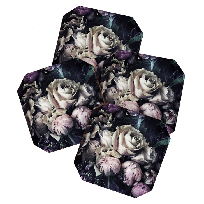Roses peonies vintage style old masters flowers blooms Coaster Gallery Image 1