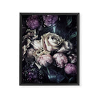Roses peonies vintage style old masters flowers blooms Framed Canvas Print Gallery Image 6