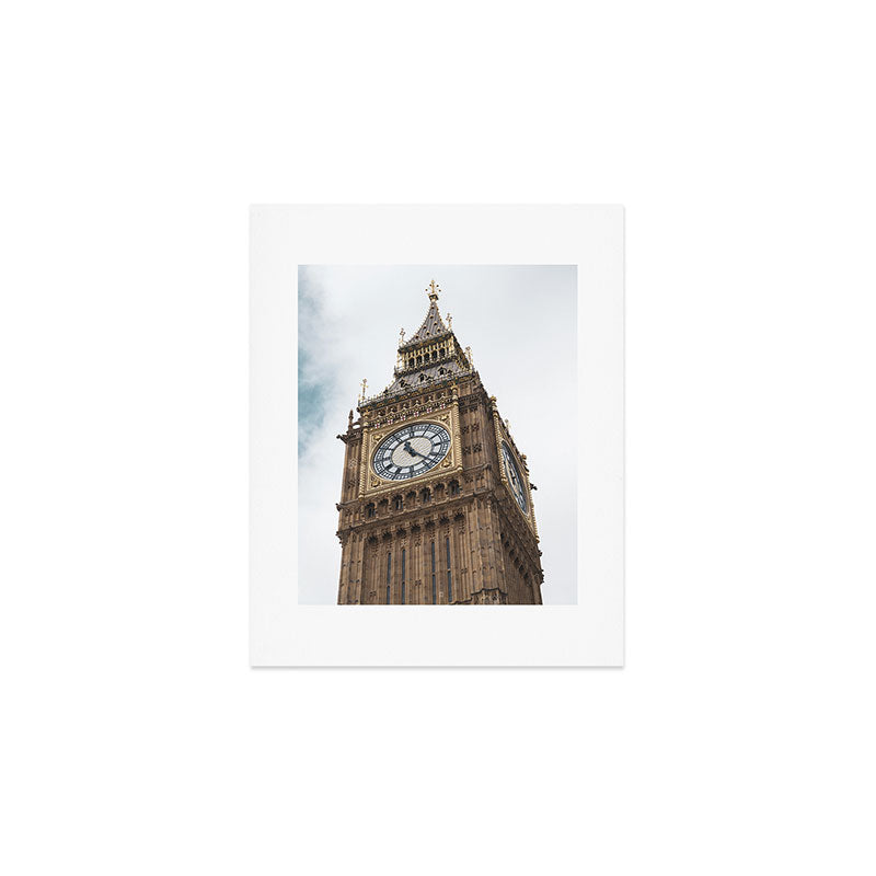 Big Ben in London  England  Retro summer travel photography Art Print Gallery Image 1