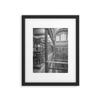 Black and white art library art print,  Rijksmuseum in Amsterdam - history architecture photography Framed Art Print Gallery Image 5