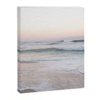 Blush pink sunrise at Praia da Adraga in Portugal  Summer nature and travel photography Canvas Print Gallery Image 6