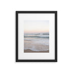 Blush pink sunrise at Praia da Adraga in Portugal  Summer nature and travel photography Framed Art Print Gallery Image 5