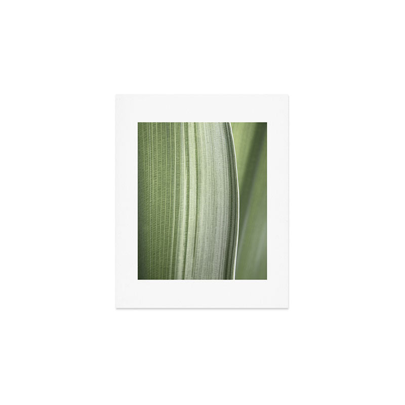 Botanical green abstract tropical leaf art print - mindful nature and travel photography Art Print Gallery Image 1