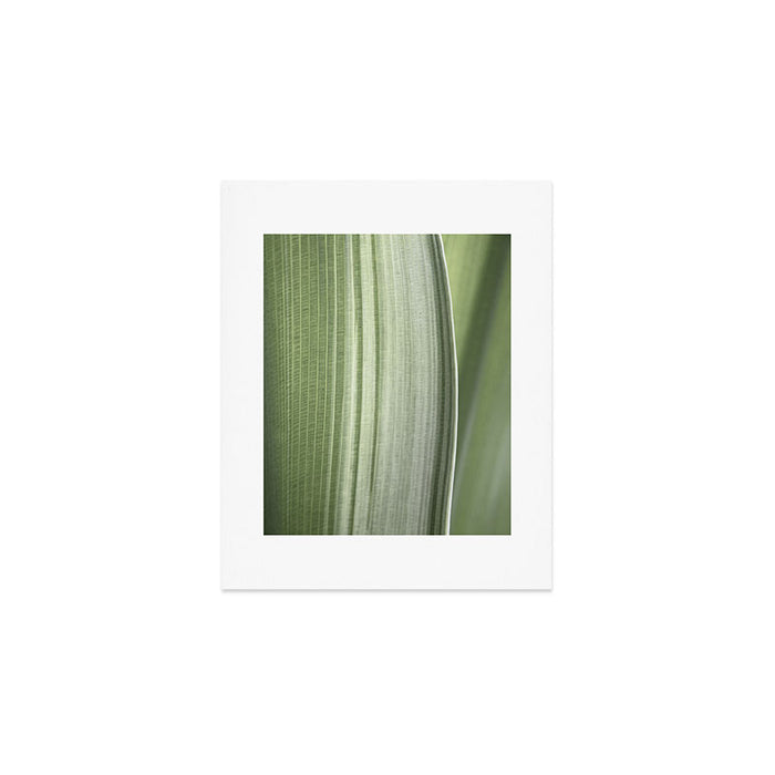 Botanical green abstract tropical leaf art print - mindful nature and travel photography Art Print Gallery Image 1