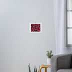 Raspberry and blackberry gummies - black and red candy - food photography Art Print Gallery Image 3