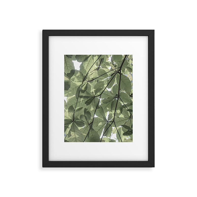 Sage green botanical art print - soft green leaves - nature and travel photography Framed Art Print Gallery Image 5