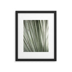 Yucca leaves pattern in sage green   Summer nature and travel photography Framed Art Print Gallery Image 5