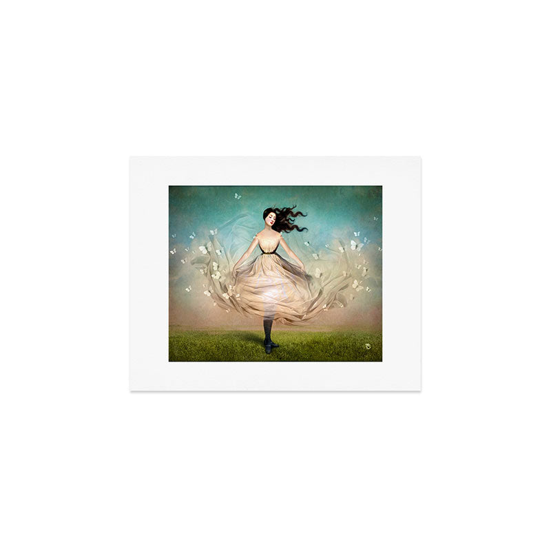 Butterfly Dress Art Print Gallery Image 1