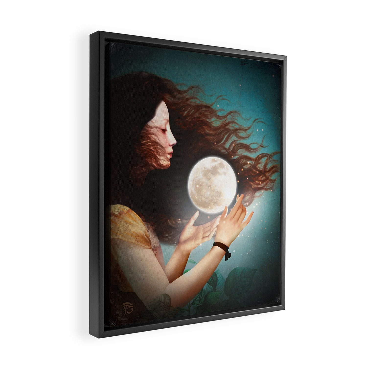 Meet the Moon Framed Canvas Print Gallery Image 2