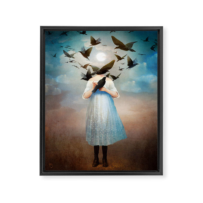 Moonlight Framed Canvas Print Gallery Image 1