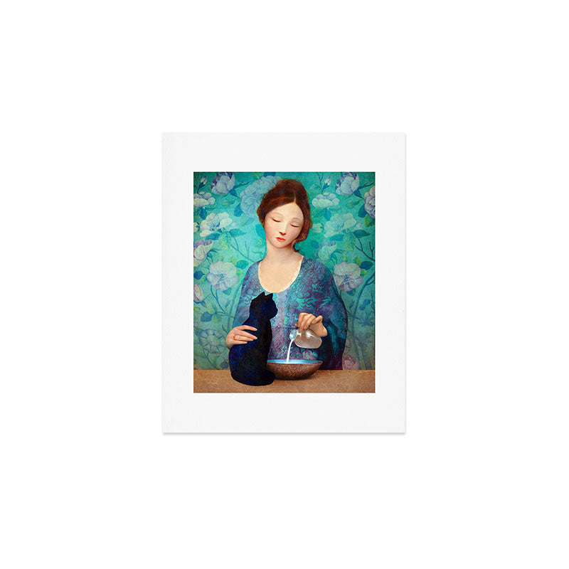The Black Cat Art Print Gallery Image 1