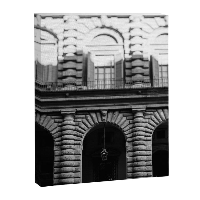 Florence Arches in B+W  |  Travel Photography Canvas Print Gallery Image 1