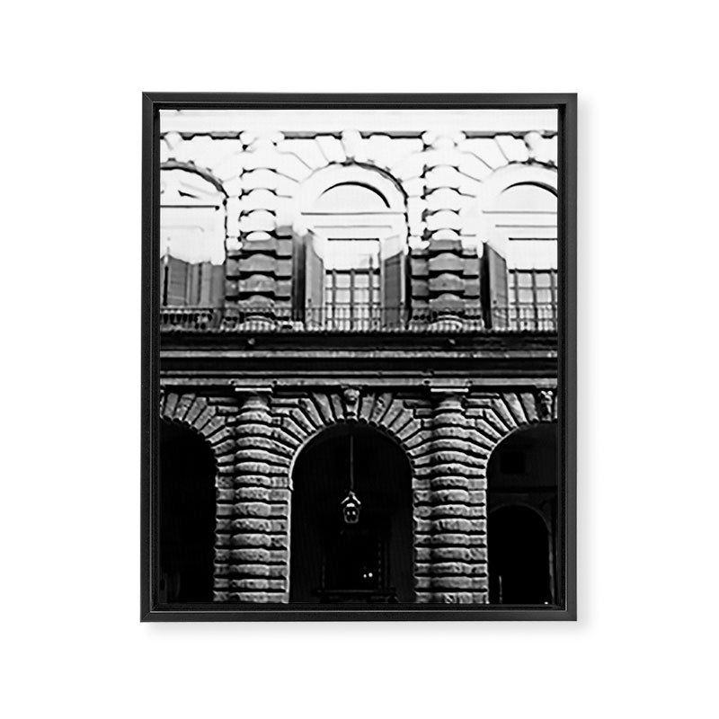 Florence Arches in B+W  |  Travel Photography Framed Canvas Print Gallery Image 6